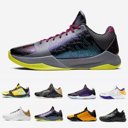 Kobe Bryant zapatos de baloncesto del Mens Proto noche oscura alternativo Bruce Lee Chao LA II 5s hombres Prelude entrenadores deportivos zapatillas de deporte 7-12