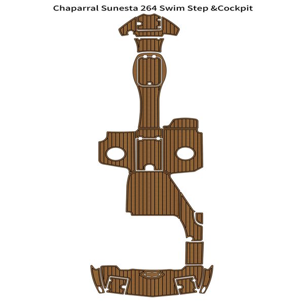 Chaparral Sunesta 264 Swim Step Cockpit Boat EVA Foam Teak Deck Floor Pad Mat Self Backing Ahesive SeaDek Gatorstep Style Floor