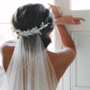 Chapelle mariée voile blanc cristal perlé Long voile de mariée avec peigne accessoires de mariage veu de novia Drop250P