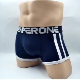 Chaperone Mens Underwear Boxers Shorts Coton Sexe Sous-Pants Low Sous -wear Men Boxer bon marché Péleur