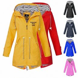 chaqueta de lluvia ondoordringbaar voor mujer, abrigo informele holgado c capucha, cortavientos para escalada, para todas las estacies N9Rx#