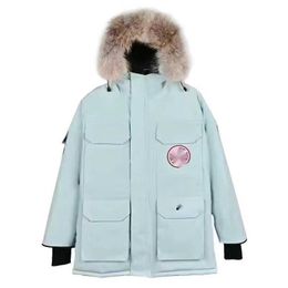 Chaquetas Canada Designer Mens Parka Down Jackets Jassen Outdoor Winter Big Fur Hooded Manteau Coat Doudoune