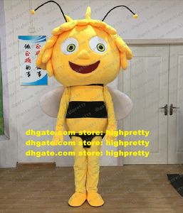 Personnage Maya Bee Mascot Costume Adult Cartoon Characon Tesitifit Suit World Exposition Department Store CX4011