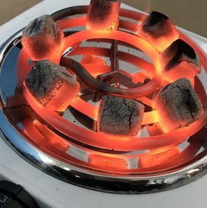 Houtskoolbrander Hookah Sigaar Accessoires Ontsteking Koolstofoven Temperatuurregeling Elektrische Carbons Draagbare Burning