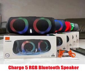 Charge 5 RVB Light Bluetooth Enceinte Charge5 Portable Mini Mini Wireless Outdoor Spreproof SubwooFer Speakers Support TF USB Card6840488