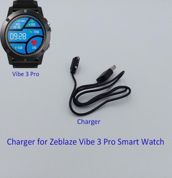 Accessoire de câble de chargement pour Zeblaze Vibe 3 Pro Smart Watch Backup 2pin Magnetic Charger8162276