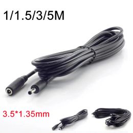 Chargers 1/1,5 / 3/5m mâle femelle mâle DC 524V Câble d'alimentation Adaptateur de corde d'alimentation 3,5 mmx1,35 mm