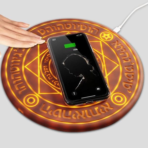 Chargers 10W Universal Magic Circle Charger sans fil Qi Qi Wireless Fast Furt Charge Pad pour iPhone XS 8 Samsung Huawei Honor Xiaomi