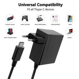 Laders 110240V AC -adapterlader 5V 2.4A reislader voor Nintend Switch EU/US Plug oplaad USB Type C voedingstype Power Adapter