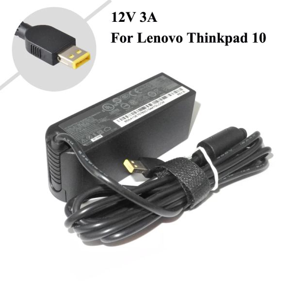 Chargers 12V 3A 36W Charger de tablette pour Lenovo Thinkpad 10 ADLX36NDT2A 4X20E75066 TP00064A CHARGER ADAPTER ACTOP ACTOP