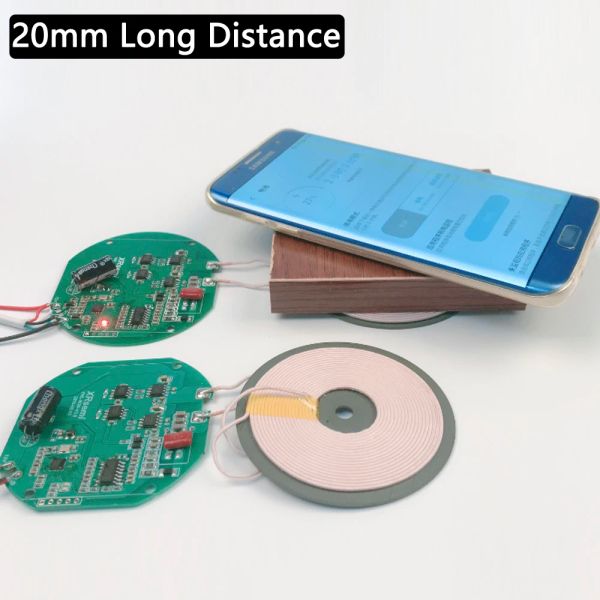 Chargers 12V DIY Universal Qi Charger sans fil Standard PCBA Circuit Board Accessoires 15W Charge rapide pour iPhone Samsung Xiaomi Huawei