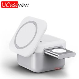 Chargers 15W 3 en 1 Magnetic Wireless Charger Portable Mobile Telep STOP para iPhone 14 13 12 11 Pro Max IWatch 7 8 AirPods Pro3