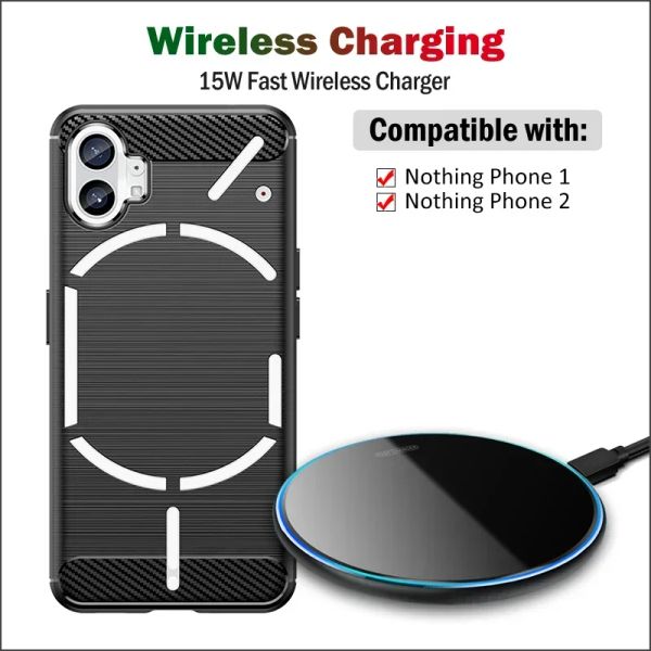 Chargers 15W Chargeur sans fil rapide pour rien Téléphone 1 2 PAD DE CHARGE DE CONSEIL sans fil avec un casse-cadeau USB