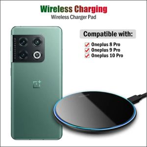 Chargers 15W Chargeur sans fil rapide pour OnePlus 10 Pro / 9 Pro / 8 Pro Qi Téléphone PADE CHARGE SEFFICHANT RECHERCHE avec câble USB