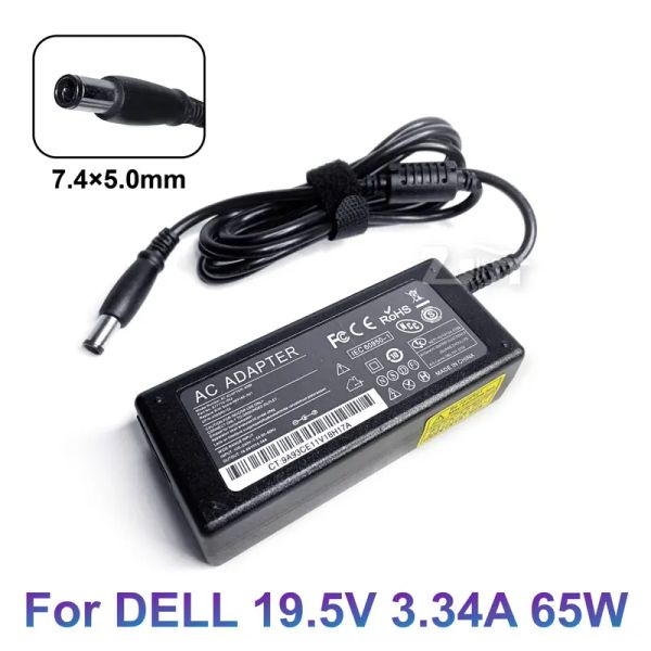 Chargers 19.5V 3.34A 65W 7.4 * 5,0 mm CHARGEUR ADAPTER POWER POWER pour Dell Latitude 7480 7490 D620 D630 D800 E7240 E7270 E7450 E6230