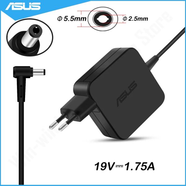 Chargers 19V 1.75A 33W 5.5 * 2,5 mm chargeur d'adaptateur d'adaptateur AC pour ASUS X705MA X551MA X451MA A555D A705N A705NA R752M