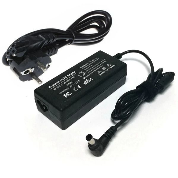 Chargers 19V 3.42A 65W AC ADAPTER DC CHARGEMENT ALIMENTATION POUR SAMSUNG 19V 2.53A A4819_FDY 19V 3.17A A5919FSM DC 6.0 * PIN 4,4 mm