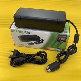 Laders 2021 Nieuw voor Microsoft Xbox 360 X360 S Slim voeding AC AC -adapter Lader 220V Laad oplaadvoedingsvoeding kabel EU/VS