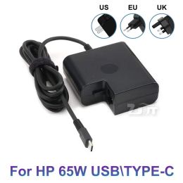 Cargadores 20V 3.25A 65W USB TYPEC AC Laptop Power Adaptador Cargador para HP EliteBook Specter 13 Elite X2 TPNAA03