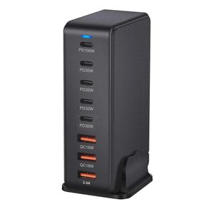 Chargeurs 268W chargeur GaN de bureau 8 ports USB type C PD chargeur Charge rapide 3.0 USB type C chargeur rapide chargeur USB mobile