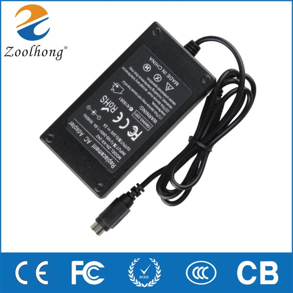 Cargadores Accesorios de piezas de impresora 3D 24V 2A 3PIN AC DC Adaptador CARGADOR PARA EPSON PS180 PS179 PC180 Realpos 7197 Fuente de alimentación