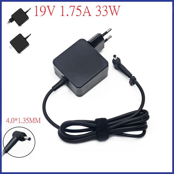 Chargers 4.0x1.35mm 19V 1.75A 33W Adaptateur ADAPTER POWER CHARGER POUR LAPTOP pour ASUS X200M S200E X201E X202E X200CA K200MA F200CA E203NA