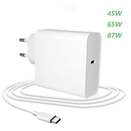 Chargers 45W 65W 87W 20V 3.25A USB TYPE C PD Charger USB C Adaptateur d'ordinateur portable Power pour Book Pro 12 13 Huawei MateBook HP Dell Notebooks