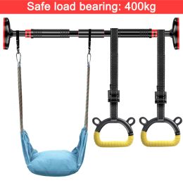 Chargers 65100cm Home Tull Up Porte Horizontal Bar Mur Fixe Swing Swing Fiess Ring Gym Exercice Exercice Sport Workout Équipement