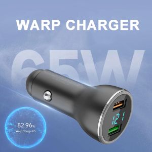 Laders 65W voor OnePlus 9 Pro Warp Car Charger 6.5a Type C -kabel voor OnePlus 9 9R 8T 30W/20W Quick Charger voor één plus 8 Pro 7T 6T