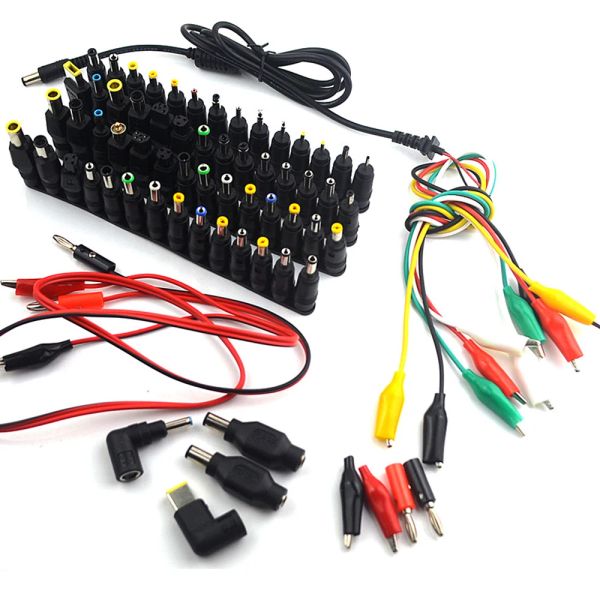 Cargadores 75 PCS CAPÍTULO DE LAPTOP universal DC Fuente Adaptador Conector AC DC Conversión Jack Conectores de cargador de cargador ADAP de alimentación