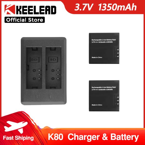 Chargers Action Camera Battery Chargeur Battery ou 3,7V 1350mAh Batter