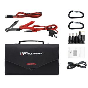 Chargeurs ALLPOWERS 18V100W Portable panneau solaire pliable chargeur pour ordinateur Portable et téléphone Portable centrale électrique voyage Camping 231120