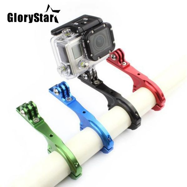 Chargers Barbaire Bice de vélo en aluminium Barbaire Bar Bar Plamp Mount Adaptateur Standard 3131,8 mm pour GoPro Hero 2 3 3+ 4 5 6 7 Xiaomi Yi Camerie