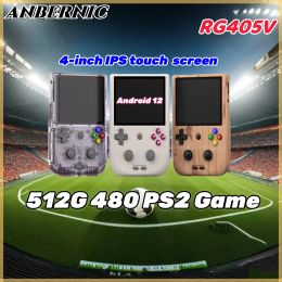 Chargers Anbernic RG405V Handheld Video Game Retro Player Portable Console 4 inch ipstouch -scherm 5G WiFi Bluetooth Android 12 PS2 PSP