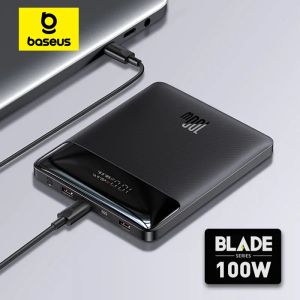 Chargers Baseus 100W 20000mah Power Bank PD snellaad PowerBank draagbare externe batterijlader voor MacBook -laptop