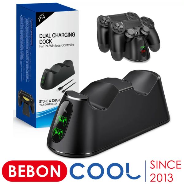 Chargeurs BEBONCOOL contrôleurs chargeur Station d'accueil pour PS4 Dualsense support de charge rapide pour contrôleurs Playstation 4/PS4 Slim/PS4 Pro