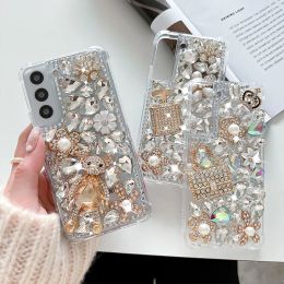 Chargers Bling Rhinestone Phone Case voor Samsung Galaxy A32 A42 A52 A72 A22 A51 A71 A12 5G A21S A13 A33 A53 DIY Diamond Cover