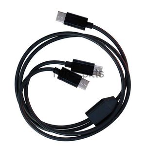 Laders/Kabels 1 M 2 Poorts Type C naar USB C Splitter Meerdere Oplaadkabels Voor Smartphone Tablet x0804