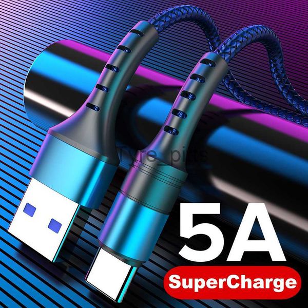 Chargeurs/câbles 5A Câble USB Type C Charge rapide Type-C Pour Samsung S9 S8 Xiaomi Redmi note7 Accessoires de téléphone portable Fil de charge Câbles USB C x0804