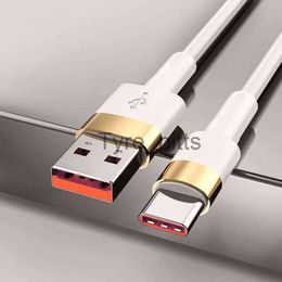 Cargadores/Cables 6A Tipo C Cable 65W Cable de carga rápida USB-C Cargador Cable de datos para Xiaomi Redmi Poco Huawei Honor Teléfonos móviles USB C Cables x0804