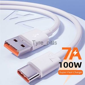 Chargeurs/câbles Câble de charge ultra-rapide USB Type C 7A pour Huawei P40 P30 Mate 40 Cordon de données de charge rapide USB pour Xiaomi Mi 12 Pro Oneplus Realme x0804