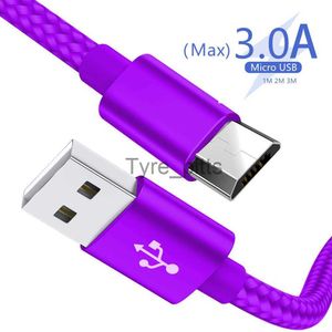 Chargeurs/Câbles Câble micro USB 1m 2m 3m charge rapide microusb 3.0a cordon de chargeur rapide pour xiaomi samsung nokia tablette android câble de téléphone portable x0804