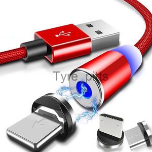 Cargadores/Cables Cable de datos micro USB para Redmi Note 9s 9 8 Pro 7 Xiaomi mi CC9 note 10 9T Huawei P40 P30 lite Enchufe tipo C Cable cargador magnético x0804