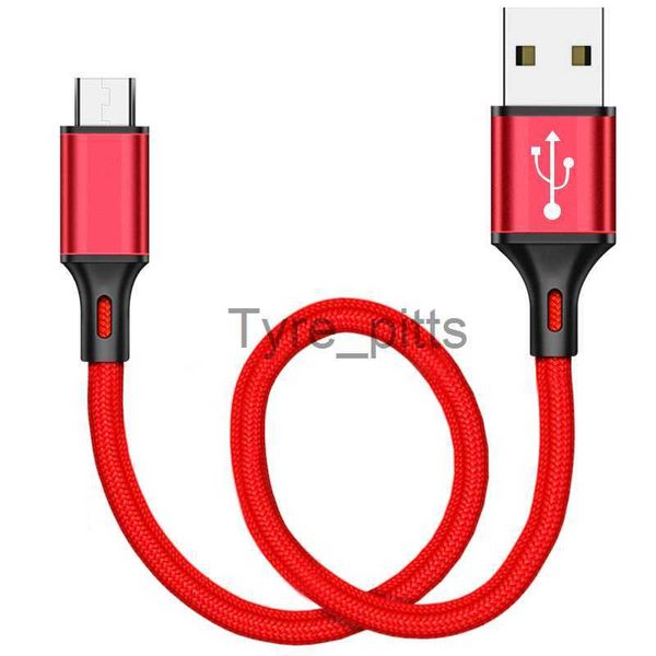 Cargadores/Cables Mzxtby 2.4A Carga rápida Cable USB corto Banco de energía Batería TypeC Micro USB 1m 25cm 3m Cable corto para HUAWEI OPPO XiaoMI Oneplus x0804