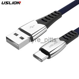 Carregadores/Cabos USLION Liga Tipo C Cabo USB Tipo C Cabo USB C para Huawei P20 Lite Pro 2.4A Cabo de carregamento USB para samsung galaxy s22 s21 plus x0804