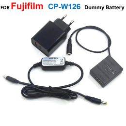 Chargers CPW126 NPW126 Fausse batterie + Câble d'alimentation USB C + adaptateur de chargeur pour Fujifilm XA2 A3 E2S XPRO2 T20 T10 XT30 XT1 T2 XT3 XT200