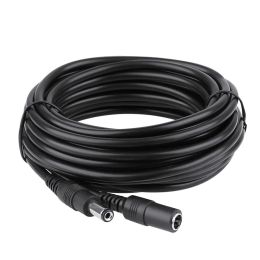 Laders DC12V Power Extension Cable 2.1*5,5 mm connector mannelijk voor vrouwelijk voor CCTV beveiligingscamera zwarte kleur 16.5 Feet 5m 10m voedingskabel