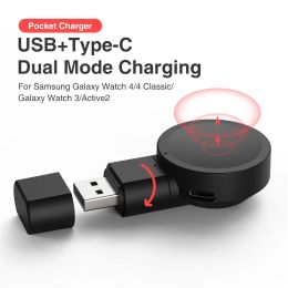 Chargers Dock Charger Wireless USB Charging Stand pour Samsung Galaxy Watch 4 Active 2 44mm 40mm pour Samsung Galaxy Watch 4 Classic 46mm
