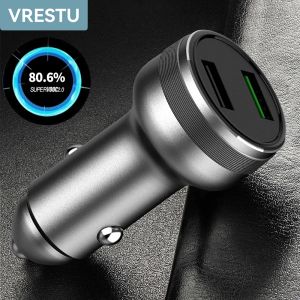 Chargers Chargers USB Car Charger 65W Spuer Spuer Flash Charger en voiture Super Dart pour Realme USB A Vooc High Current 6A pour Oppo Reno 6 Ace 2