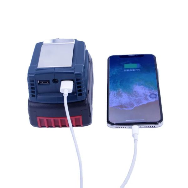 Cargadores Convertidor de adaptador USB dual GAA 18V24 para Bosch 18V LION Batería USB Herramienta de carga Accesorios de piezas de batería Adaptadores de batería